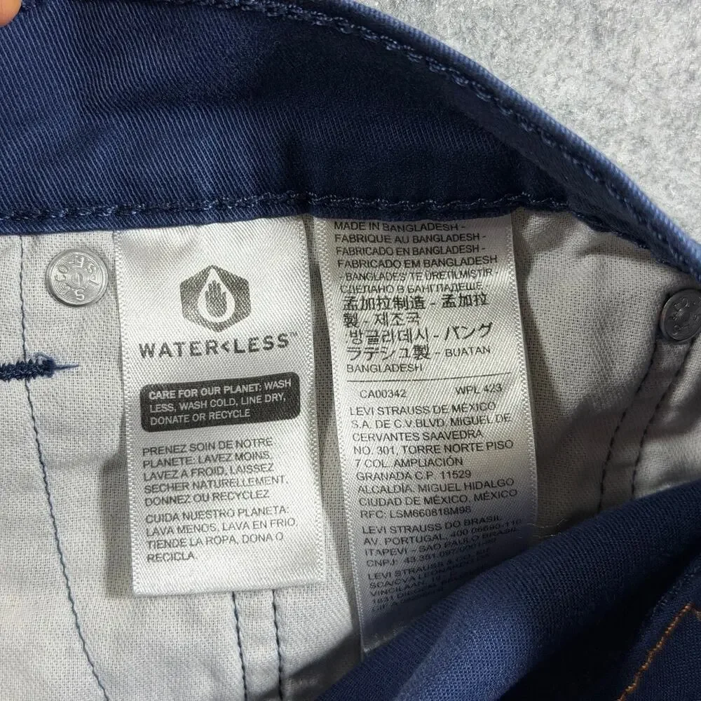 Levi's 541 Athletic Taper Jeans Mens 32x32 Navy Blue Stretch Denim Red Tab